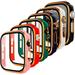 6-Pack Hard PC Case Compatible with Apple Watch 44mm Case with Tempered Glass Screen Protector Hard PC Case Overall Protective Case for Men Women iWatch GPS Series 6/5/4/SE Assorted