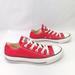 Converse Shoes | Converse All Star Product Red Low Top Sneakers Athletic Lace Up Shoes Size 6 | Color: Red/White | Size: 6