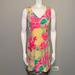 Lilly Pulitzer Dresses | Lilly Pulitzer Vintage Silk And Spandex Sleeveless Sheath Dress Size 0 Shoo Fly | Color: Pink/Yellow | Size: 0
