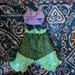 Disney Matching Sets | Disney Parks Princess Ariel Little Mermaid Costume Girls Size Xs 4/5 4t/5t | Color: Green/Purple | Size: 5g