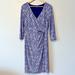 Ralph Lauren Dresses | Lrl Blue Floral Wrap Dress | Color: Blue/White | Size: 10