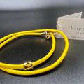 Kate Spade Jewelry | Kate Spade Yellow Wrapped Up Bracelet With Spade Charm | Color: Gold/Yellow | Size: Os