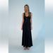 Zara Dresses | New Zara V-Cut Satin Effect Slip Dress | Color: Black | Size: Xs