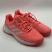 Adidas Shoes | Adidas Womens Gamecourt 2 Acid Red/White Tennis Pickleball Sneakers 9.5 | Color: Pink/Red | Size: 9.5