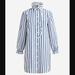 J. Crew Dresses | New Women's J Crew Cottage Shirtdress In Striped Cotton Poplin Shirt Dress | Color: Blue/White | Size: Various