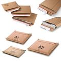 Cardboard Envelopes Peel and Seal Strong Board Packaging Postal Mailing Shipping Postal Royal Mail Large Letter Posting Envelopes (180x165mm), 100 Envelopes)