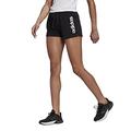 adidas,Womens,Linear French Terry Shorts,Black/White,Large