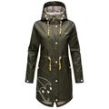 Outdoorjacke MARIKOO "Dancing Umbrella" Gr. M, grün (dark olive) Damen Jacken Outdoorjacken