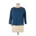 J.Crew Long Sleeve T-Shirt: Blue Tops - Women's Size Medium