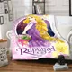 Disney Amole Princess Rapunzel Cartoon Throw Blankets Couvertures pour lits Canapés Literie