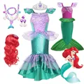 Ariel Girl Little Mermaid Cosplay Costume pour enfants robe d'Halloween pour enfants vêtements de