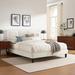 Sofia Channel Tufted Performance Velvet Platform Bed by Modway Upholstered/Velvet in White | 35.5 H x 41.5 W x 77.5 D in | Wayfair MOD-6991-WHI