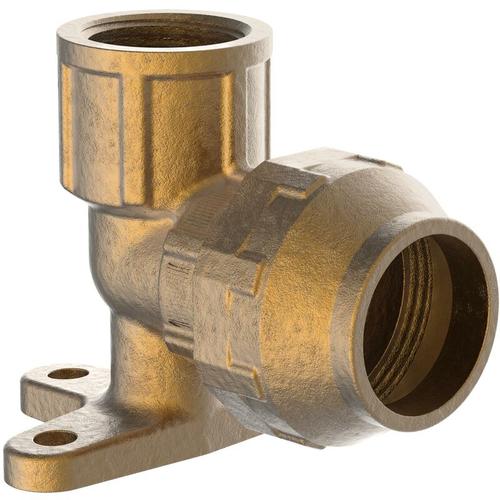 Wandscheibe Messing mit Innengewinde, 20 mm x 1/2IG für hdpe Bewässerungssystem, Gartenbewässerung
