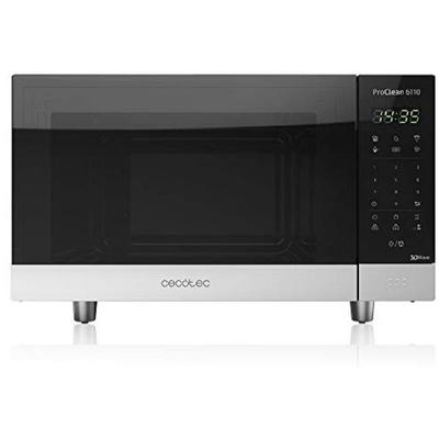 ProClean 6110 Comptoir Micro-ondes grill 23 l 800 w Acier inoxydable - Noir - Cecotec