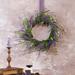 The Holiday Aisle® 17.7" Artificial Lavender Wreath for Front Door Decoration Most Realistic Faux in Green/Indigo | 17.7 H x 17.7 W x 3 D in | Wayfair