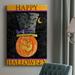 The Holiday Aisle® Happy Halloween - Wrapped Canvas Graphic Art Canvas, Solid Wood in Black/Orange | 18 H x 12 W x 1 D in | Wayfair