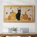 The Holiday Aisle® Pumpkin Patch Cats - Single Picture Frame Print on Canvas in Black/Orange/Pink | 29 H x 53 W x 1.5 D in | Wayfair