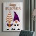 The Holiday Aisle® Halloween Gnomes - Single Picture Frame Print on Canvas Metal in Black/Indigo/Orange | 48 H x 32 W x 1 D in | Wayfair