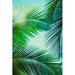 Bay Isle Home™ Northbridge Coconut Palm Tree by - Wrapped Canvas Photograph Canvas in Black/Blue/Green | 18 H x 12 W x 1.25 D in | Wayfair