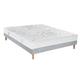 Ensemble Matelas Sommier Tradition Graphic et Pieds 130x190