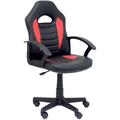 Sedia gaming junior RAGAZZI girevole poltrona ecopelle Oliver nero/rosso