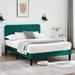 Upholstered Platform Bed Frame with Adjustable Headboard, Twin/Full/Queen Size Beds