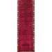 Pink Fuchsia Tabriz Persian Vintage Runner Rug Handmade Wool Carpet - 3'0"x 10'11"