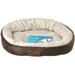 Aspen Pet Oval Nesting Pet Bed - Brown [Dog Beds Mat & Throw Type] 20 L x 16 W