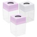 3pcs Paper Clip Holders Small Paper Clip Container Portable Paper Clips Dispenser with Magnetic Top