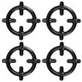 NUOLUX 4 Pcs Moka Pot Stands Gas Stove Racks Stove Cooker Plates Iron Coffee Pot Stands