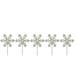 Northlight 5ct Snowflake Christmas Pathway Marker Lawn Stakes - Clear Lights