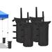Outdoor Basic 4 Pack Sand Bags for Canopy Pop up Canopy Tent Weights Sand Bags 112 lbs- Black Without Sand
