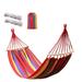 Outdoor Hammock Portable Hanging Hammock Single Camping Swing Chair Thick Canvas Bed Hammock 772lbs Load with Straps Carrying Bag