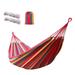 Outdoor Hammock Portable Hanging Hammock Single Camping Swing Chair Thick Canvas Bed Hammock 770lbs Load with Straps Carrying Bag