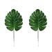 Farfi 2Pcs Artificial Tropical Monstera Leaves Wedding Party Home Table Decoration (Size S)