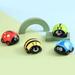 HLONK 4 Pcs Inertial Toy Cars Children s Baby Toys Double Rebound With Lights Toy (Blue + Red + Green + Yellow)
