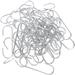 100pcs Silver Christmas Ornament Hooks Xmas Ornament Hangers Metal Wire Hooks for Christmas Tree Party Balls Decoration 52mm