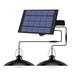 Tomshoo Solar Powered Pendants Light with Adjustable Panel Auto ON/OFF Lighting Sensor IP65 Water-resistant Hanging Lamp for Outdoor/Indoor Garden Patio Yard Storage