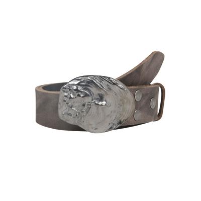 Ledergürtel, Damen, Gr. 90, grau, Rindsleder, RETTUNGSRING BY SHOWROOM 019, unifarben, modisch, Gürtel Image