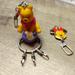 Disney Accessories | Disney Winnie The Pooh 3 Key Chain. Minnie Mouse Charm Included | Color: Gold/Purple | Size: Osbb