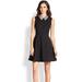 Kate Spade Dresses | Kate Spade Rissa Fit & Flare Sleeveless Dress With Leopard Print Collar Size 12 | Color: Black | Size: 12