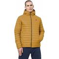 4F Herren Steppjacke Daunenjacke Warme Jacke mit Kapuze Winddicht Herbst Winter Gelb M