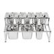 Condiment Station, Integrated Condiment Stainless Steel Spice Rack Polished Rust Resistant Dispenser Spice Box with Lid for Kitchen Restaurant Milk Tea Shop Bakery Party (Type 7 2x2.2L Pot 6x1.6L Pot)