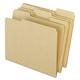 Earthwise by Pendaflex 04342 Recycled File Folders, 1/3 Top Tab, LTR, Natural (Box of 100)