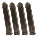 MAG 170rd Mid-Cap Magazine for Tokyo Marui, Classic Army, King Arms, JG, CYMA P90 Airsoft AEG (4pcs / Semi-Transparent Brown)