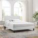 Wade Logan® Peyton Performance Velvet Platform Bed by Modway Upholstered/Velvet in White | 52.5 H x 63.5 W x 87 D in | Wayfair