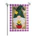 Trinx Gnome Welcome 2-Sided Burlap Garden Flag 12.5x18" in Green/Red/White | 18 H x 12.5 W in | Wayfair 47CF17EA695B4CF4B38D1753221D06EB