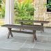 Wade Logan® Brancen Aluminum Garden Outdoor Bench Metal | 17.72 H x 59.06 W x 14.17 D in | Wayfair 15A8AEE2C9B748D0B4BE5B00E255B064