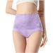 HUPOM Period Thong Underwear For Women Womens Panties High Waist Casual Tie Comfort Waist Purple M