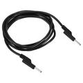 Uxcell 2m Banana Plug to Banana Plug Test Leads 5mm OD 1000V/20A 11AWG Copper Stackable Cable Line Wire Black